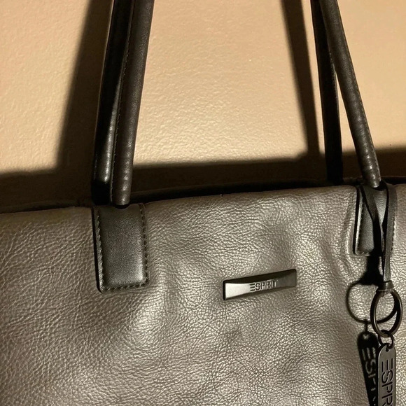 Esprit  brown faux leather messenger shoulder bag - Picture 2 of 4